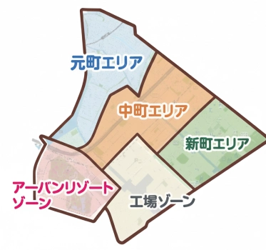 浦安市エリアマップ